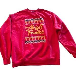 Christmas sweater Barstool Sports Alright Frankie   Pullover Men's Size XL